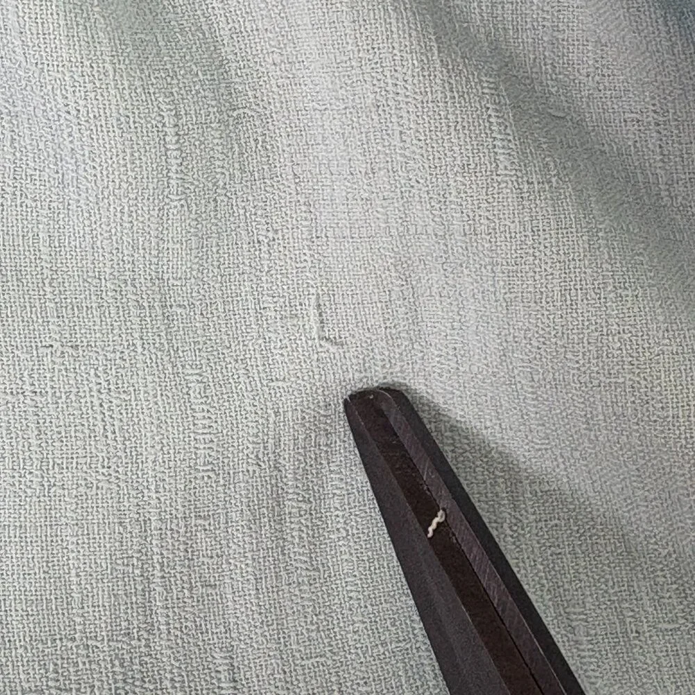 One One Six Dress Size S Blue Cream Tiered Open Back Tie Neck Boho Cottage - Picture 7 of 12